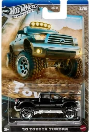 Mattel Hot Wheels Silver Series 1/5, 2010 Toyota Tundra, Black, 1:64 Scale Diecast Car