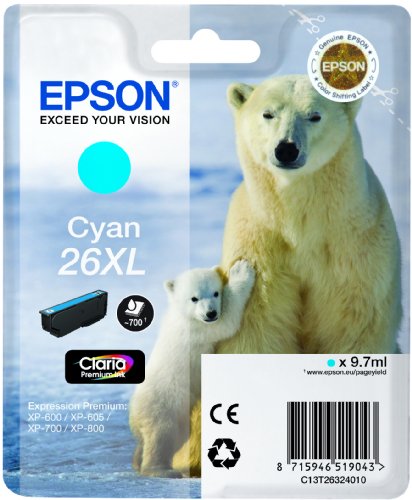 Preisvergleich Produktbild Epson Tinte 26XL, cyan