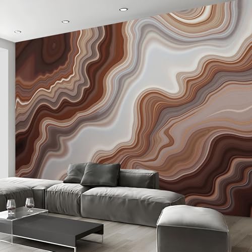 Papier peint agate texture abstraite 3D grand format 350cm - 5