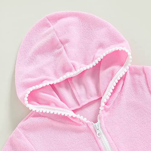 Twopumpkin Toddler Baby Girl Swimsuit Cover Up Pool Bathing Suit Swim Robe Towel Newborn Infant Girls Cover Ups for Swimwear3
