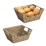 StorageWorks Pantry Baskets for Organizing, Small Storage Baskets, 2 Pack