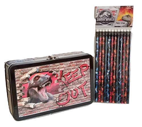 Jurassic World - Supply Tin 12 Jurassic Design Pencils Set