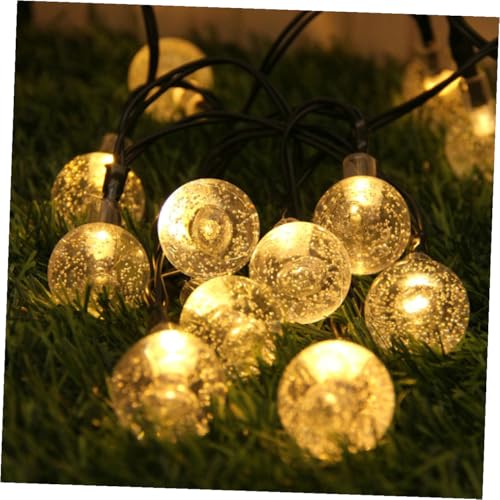 Luces de cadena solar LED burbuja para exterior 5m miniatura 7