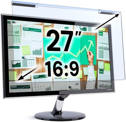 VINTEZ Blue Light Screen Protector for 27 Inch Computer Monitor a...