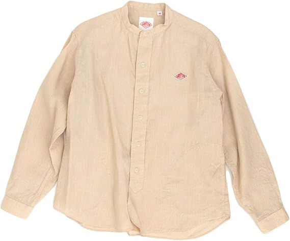 Amazon Co Jp Danton ダントン レディース リネン バンドカラーシャツ Jd 3606kls 34サイズ 12 Beige ファッション