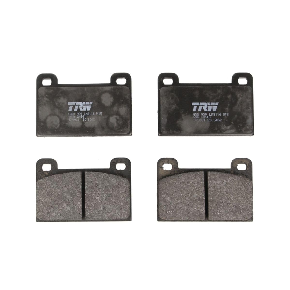 Trw Bremsbelagsatz Vorne Gdb939