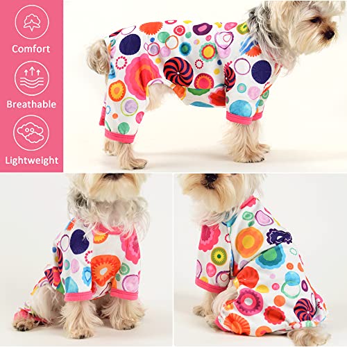 Dog Pajamas Adorable Puppy Clothes Jumpsuit Pjs Pet Apparel Soft Cat Shirt,Size X-Large #TOP3