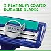 Gillette Blue II Plus Slalom Disposable Razors x4, Two Platinum-Coated Blades, Water-Activated Lubrication Strip, Easy-Grip Handle, Pivoting Head, 5x Close Smooth Shaves