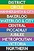 London Underground Tube Lines Travel Plastic Sign 12 x 18in