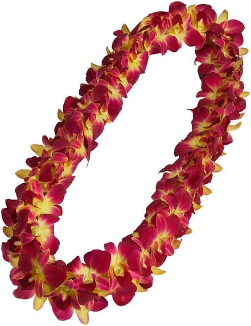 Miniatura 8 de Miami Fresh Orchid Flower OrchidClub USA Sunne Tropical Loose Bloom DIY Lei, decoración de alimentos y bebidas 5050 (amarillo y azul)