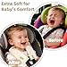 SWESEN Baby Car Seat Strap Covers, Soft Car Seat Strap Shoulder Pads for Baby Girls, Double-Sided Use carseat Straps Covers for Stroller, Car Seats, Pushchair, Florals