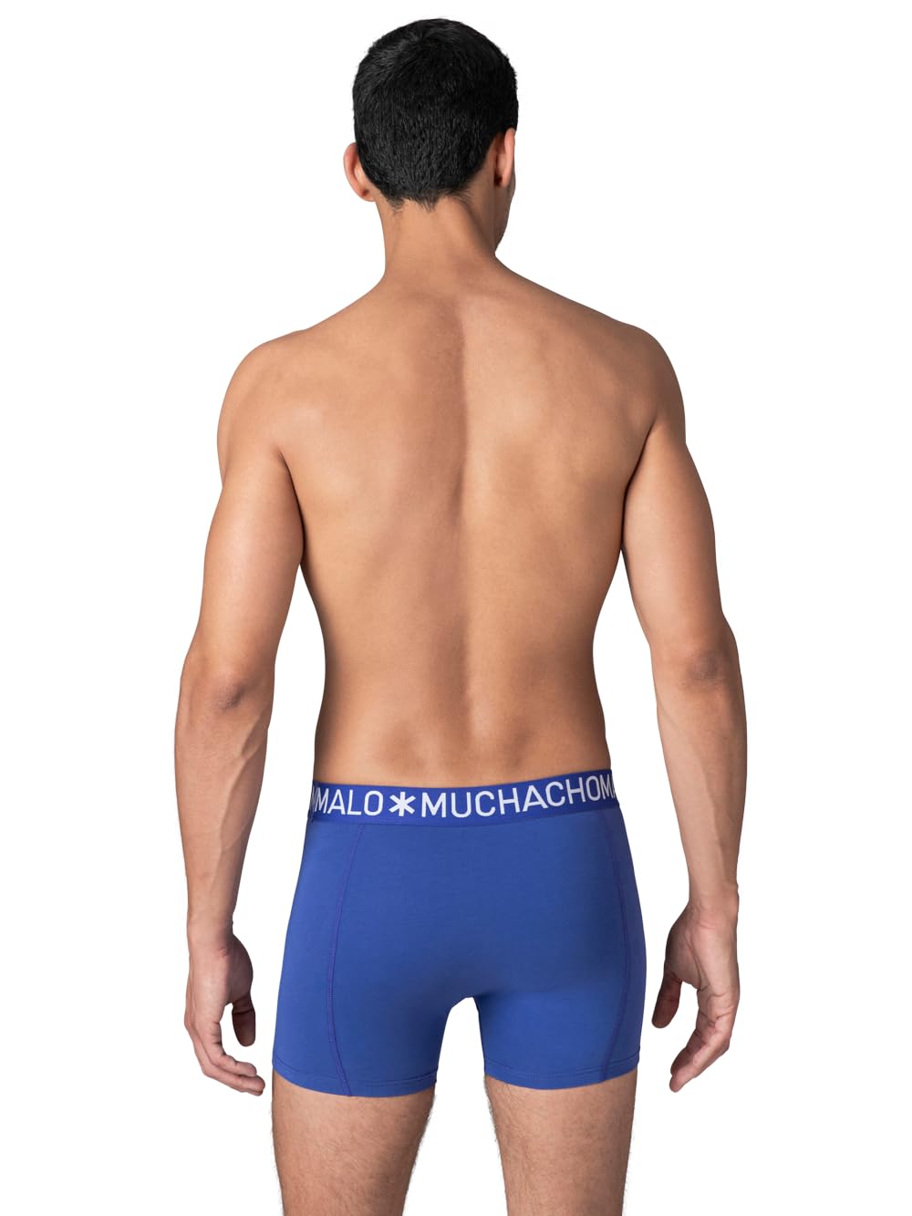 Muchachomalo Calzoncillos para Hombre, Ropa Interior Lisa de Algodón para Hombre, Pack de 7 Unidades, Bóxers Lisos de Corte Clásico con Cintura Elástica