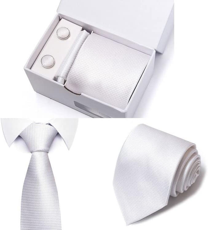 SMEJS 織物お祝いギフト シルク ネクタイ ハンカチ カフスボタン ​​セット ネクタイ ボックス SMEJS 織りお祝いギフト シルク ネクタイ  ハンカチ カフスボタン ​​セット ネクタイ ボックス SMEJS ギフトボックス ネクタイセット カフスボタン ​​ギフトボックス付き ジャ ... 織りお祝いギフト シルク ネクタイ ハンカチ カフスボタン ​​セット ネクタイ ボックス