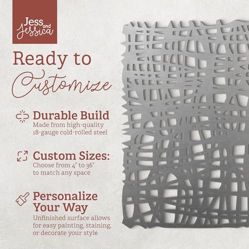 Jess and Jessica - Custom Size Metal Lattice Panel Screen for Fretwork Wall Panels, Fence Privacy Screen, Hand Rail Metal Fence Panels, Outdoor Privacy Screen, Patio Screen Decorative Screen Panel - Thumbnail 2
