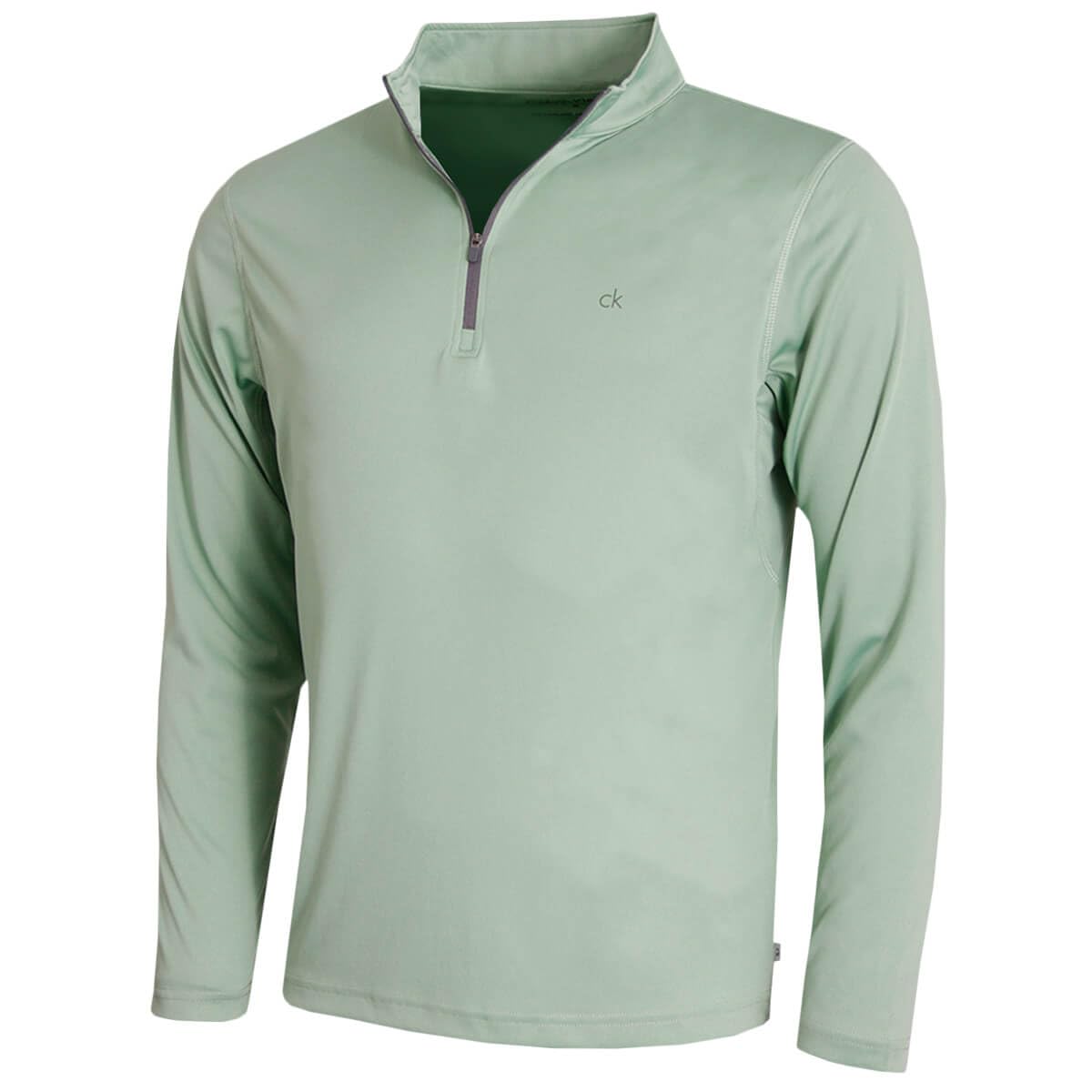 Calvin Klein Mens Harlem 1/4 Zip Pullover - Sage - XXL
