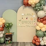 Baby Shower Backdrop Decal Sign- A Little Sprout is On The Way Party Wall Stickers, Balloon Arch Backdrop Decals, Farm Theme Nursery Room Decoration, Gender Reveal Birthday Party Decors