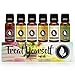 Treat Yourself - Gift Set of 6 Premium Fragrance Oils - Red Currant & Cream, Strawberry Champagne, Spiced Coconut Milk, Peach Citrus, Honey & Shea, Basil Nectarine