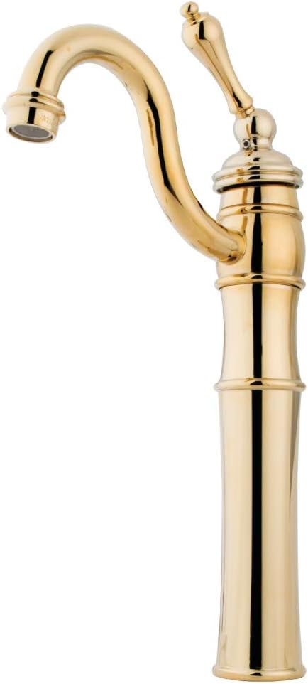 Kingston Brass KB3422AL Victorian Vessel Sink Faucet, 6-1/8", Polished Brass