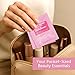 Air Jungles Makeup Remover Wipes Single Wrapped, 25 Ct, Mini Travel Size for Cleansing Face and Eyes, Fragrance-Free, Alcohol-Free, Infused with Vitamin E for All Type Skin