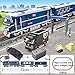General Jim's City Series Power Blue Diesel Cargo Train Detailed Building Blocks Toy Playset Building Set with All Accessories Shown for Teens and Adults