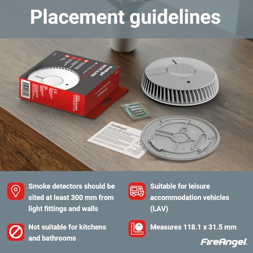 FireAngel Optical Smoke Alarm - FA6620 10-Year Battery Smoke Alarms for Home with Test/Silence Button - Replacement for FireAngel ST-622/ST-620 - Early Smoke Detector Fire Alarm - White - Image 7