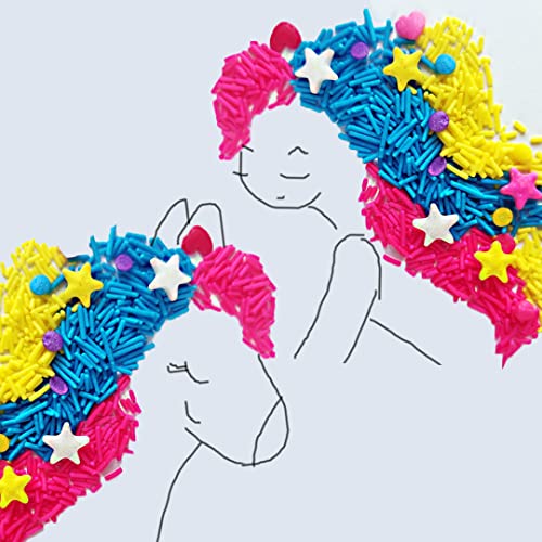 Image of Serapheena Sugar Sprinkles - Unicorn Mermaid, 100g | Cakes and Cupcakes Decoration Kit