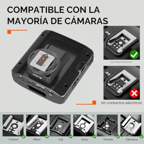 Flash TARION Speedlite Mini GN13 negro SL01 con modos ópticos S1 S2 para cámaras 6