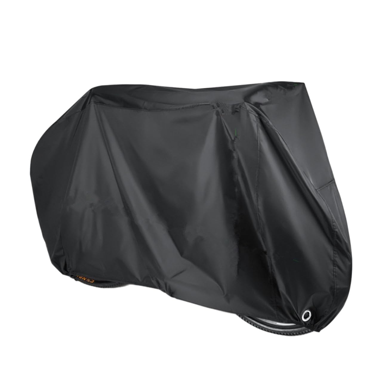 190t Nylon Fahrradabdeckung Größe L, Schwarz, 1 Stück | Bike und Scooter, Bodenschnalle Sowohl Elastischer Saum Vorne und Hinten, mit Aufbewahrungstasche