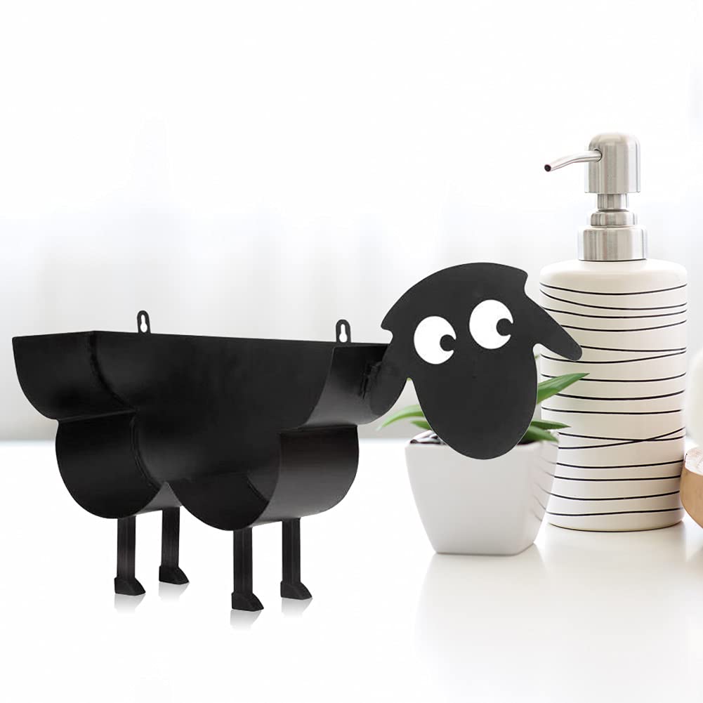 Zorayorce A Sheep Toilet Paper Holder Free Standing Sheep Bathroom Toilet Paper Holder