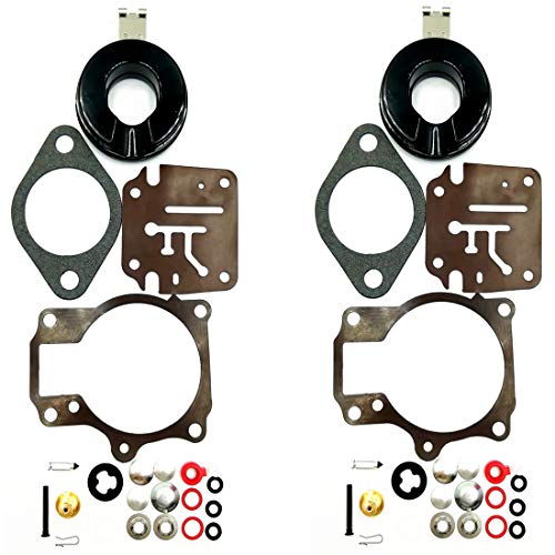4Pack Carburetor Rebuild Kit With Float for Johnson Evinrude 396701 392061 398729 18 20 25 28 30 35 40 45 48 50 55 60 65 70 75 HP Outboard Motors Replaces Sierra 18-7222 18-7042 Mallory 9-37107