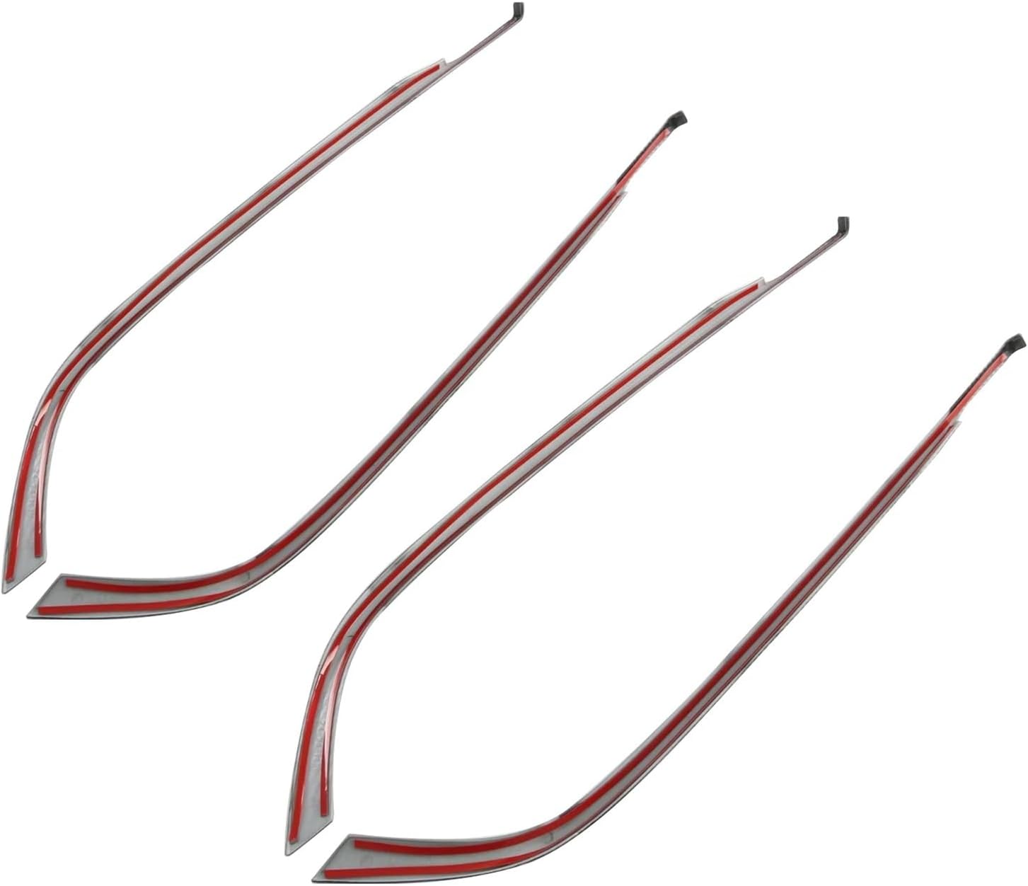 4pcs Compatible with Chery Omoda 5 C5 FX 2023 2024 2025 Car Interior Door Panel Molding Strip Decor Trim ABS Carbon Style Accessories