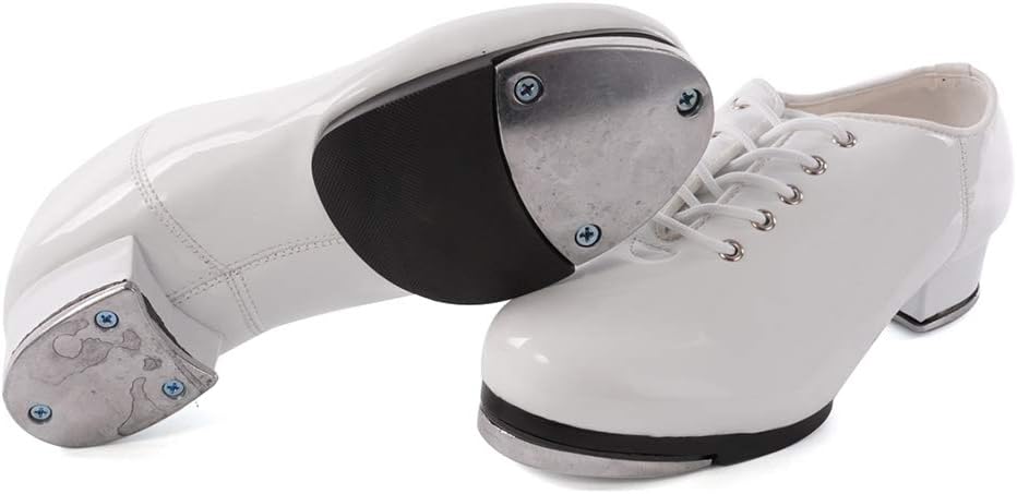 Men's Tap Shoes Jazz Lace Up Split Sole Tap Dancing Shoes