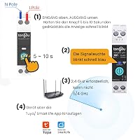 TONGOU DIY 1P+N Hutschiene WiFi Smart Schalter|40A WLAN Intelligenter Relais Schalter|iOS Android App|TUYA/Smart Life App Fernbedienung|für Smart Home|Mit Metering|Sprachsteuerung und Zeitmessung – Ansicht 8
