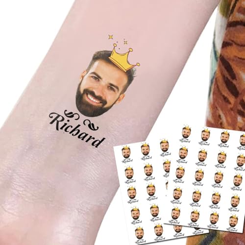 Kullder 20pcs Personalised Birthday Wedding Bachelorette Tattoos, Bachelor Temporary Tattoos