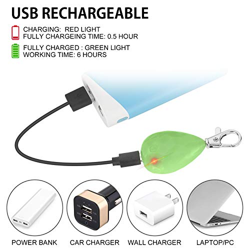 2-Pack Rechargeable Dog Light, Dog Collar Light,Waterproof,3 Modes Led Dog Safety Lights,Multiple Color Options,Clip On Collar, Leash Or Harness，Night Light For Running,Climbing,Camping Or Bike #TOP4