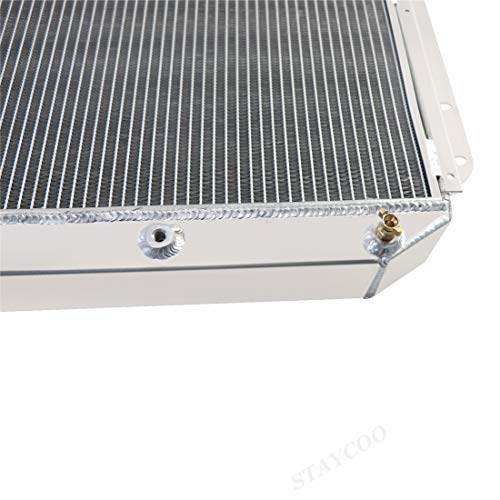 CoolingSky 4 Row All Aluminum Radiator for 1961-1964 Ford F-100 F-250 F-350 Pickup Truck V8 Engines