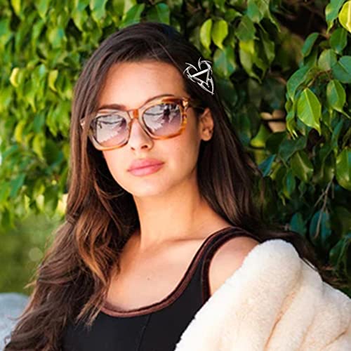 2Pcs Metal Love Heart Hairpins Hip Hop Hair Clips Side Clips Hollow Heart Hair Barrettes Geometric Unique Headdress Hair Accessories For Women And Girl #TOP4