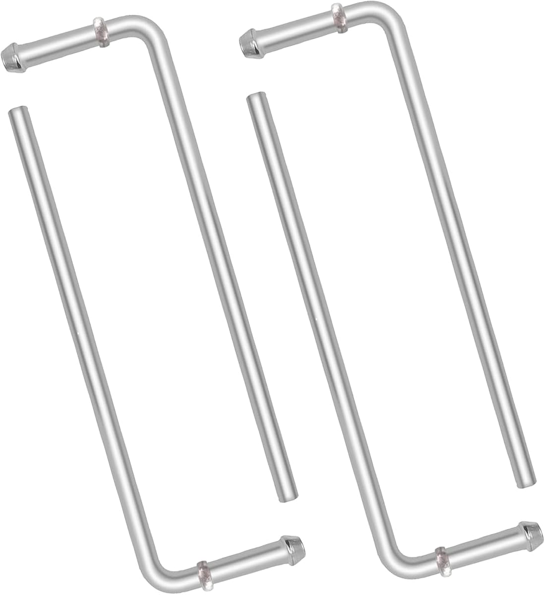 Exhaust Hanger Rod, 10" Long 304 Stainless Steel Muffler Hanger | Universal Exhaust Hanger Rod, Double-Ribbed Design, Enables Easy Welding & Molding, Corrosion-Resistant