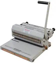 Excentrix - Perfuradora Encadernadora Wire-o 2x1 - Fura, Fecha e Elimina - Aço Tratado