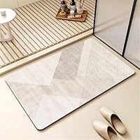 Alfombra De Baño De Tierra De Diatomeas - Súper Absorbente, Secado Rápido Y Antideslizante, 40x75 Cm