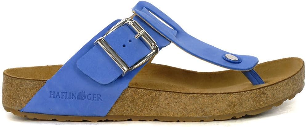 HAFLINGER Cora Sandal, Color Ocean Blue, Size 37