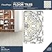 FloorPops FP2947 Antico Peel & Stick Floor Tiles, Multicolor