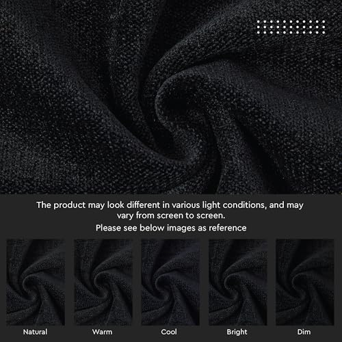 Image of Encasa XO Thick Chenille Throw Pillow Covers Set of 1 | Black - (24 inchx24 inch) (60x60 cm) | Decorative Accent Square Throw Pillow Cases for Couch, Home Decor, Sofa