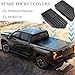 Bed Rail Stake Pocket Covers for GMC Chevy Silverado Sierra 1500 2019-2024 2025 2026, GMC Sierra 2500 3500HD 2020-2024 2025 2026, Truck Caps Rear Holes Plugs Covers Black