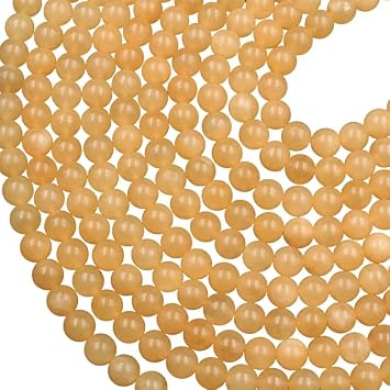 Natural Golden Honey Yellow Calcite Round Beads 10mm 15.5" Strand CHIK-STRD-73411
