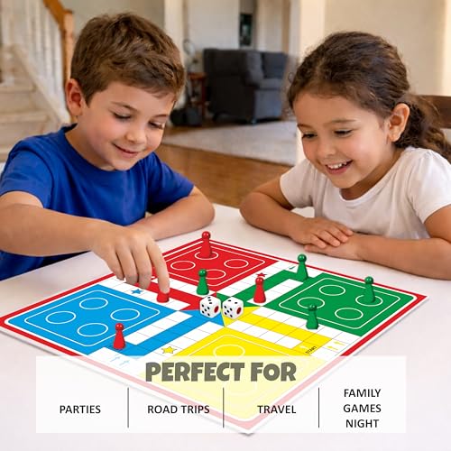 Ludo y Snakes & Ladders Juego de Mesa para niños y adultos miniatura 6
