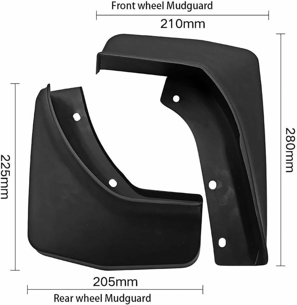4 Pcs Splash Guards Wheel Mudflaps for Chery Tiggo Tiggo2 3X 2016 2017 2018 2019 2020 Car Front Rear Rubber Splash Guards