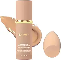 Base líquida 4 em 1 que muda de cor - corretivo hidratante de cobertura total, creme de maquiagem de base de espectro médio, nutritivo, à prova d'água e à prova de suor, adequado para todos os tipos