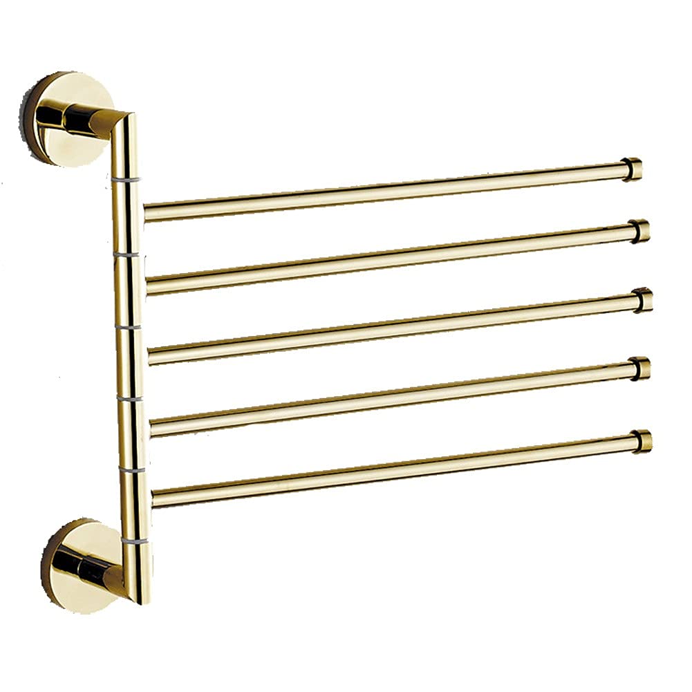 Amazon.com: Brass Towel Bars for Bathroom Black Spin Towel Rail Kitchen  Punch-Free Dual-use Towel bar Wall Mounted Waterproof and rustproof Not  Deformed Easy to Clean B-350x10x19mm(138x4x8inch) : Beauty u0026 Personal Care