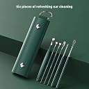 Portable Nail Cutter Set - 10-Piece Ultra Sharp Nail Clipper Set with Nail File for Men & Women | Perfect for Thick Toenails & Fingernails | Nail Care Tools With Portable Leather Case (Dark Green) gallery image
